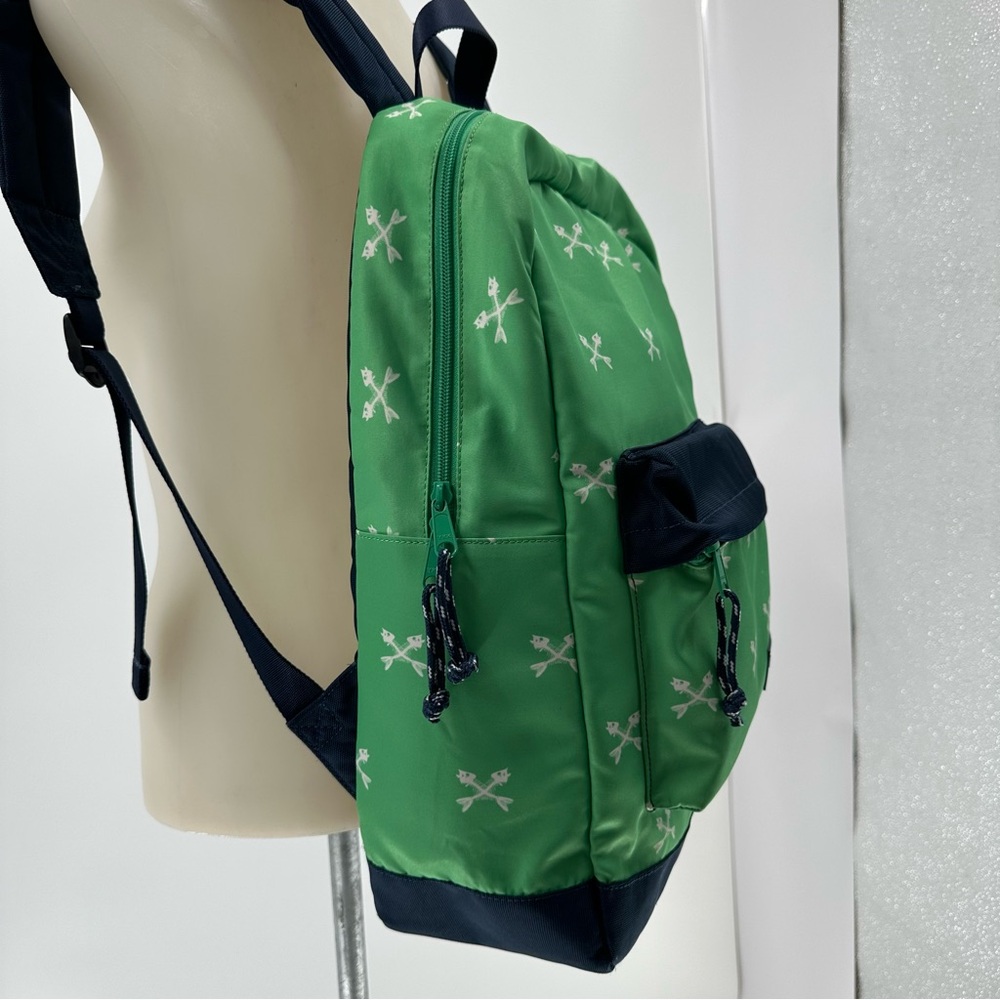 Vineyard Vines Martha’s Vineyard Fishbones Green Blue Backpack - Picture 4 of 13